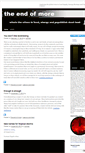 Mobile Screenshot of endofmore.com